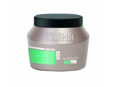 KAY PRO LISS tiesinanti plaukų kaukė garbanotiems ir nepaklusniems plaukams, 500ml KAY PRO LISS tiesinanti plaukų kaukė garbanotiems ir nepaklusniems plaukams, 500ml